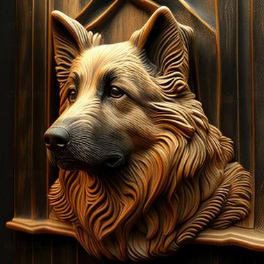 3D model Polish Lowland Shepherd dog (STL)